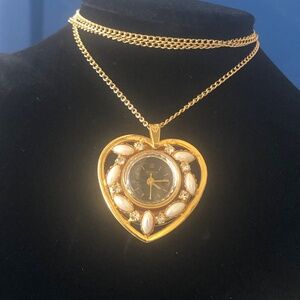 Vintage 1970's Watch Necklace